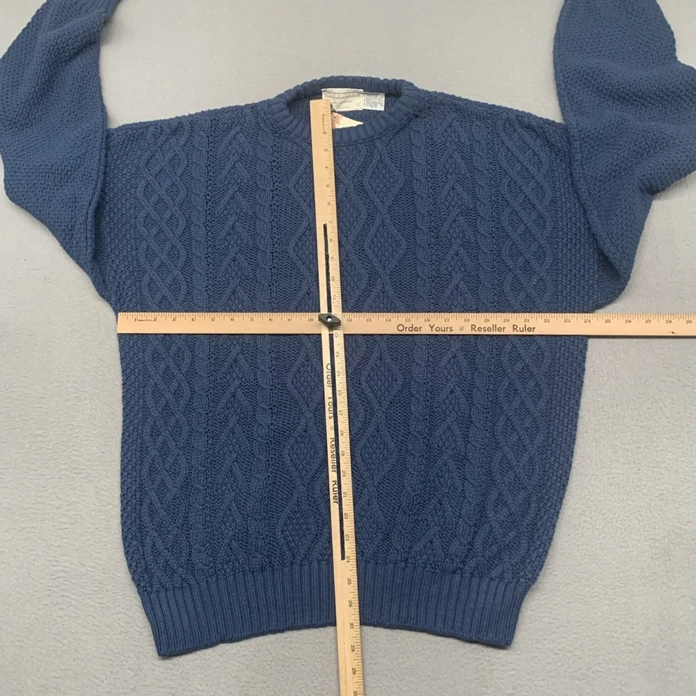 VTG Lord Jeff 100% Cotton Long Sleeve Sweater Size Large Blue Made In USA NEW - Picture 6 of 9